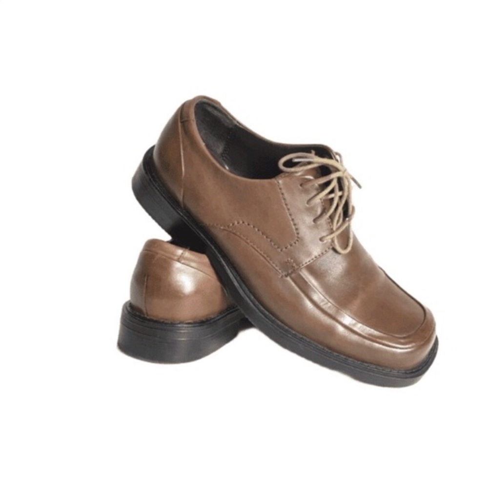 MetroConcepts Barry Men's Brown Leather Dress Shoes 10.5